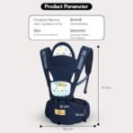 StarAndDaisy Baby Carrier for 0 to 3 Year Baby/Baby Carrier with 9-in-1 Adjustable/Baby & Toddler Carrier Sling with Hip Seat/Large Storage & Phone Pocket (Blue) - Fast Shipping to USA & Canada - Image 7