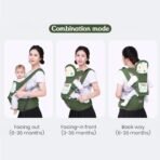 StarAndDaisy Baby Carrier for 0 to 3 Year Baby/Baby Carrier with 9-in-1 Adjustable/Baby & Toddler Carrier Sling with Hip Seat/Large Storage & Phone Pocket -Green - Fast Shipping to USA & Canada - Image 6