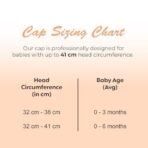 a baby cherry 100% Organic Cotton Newborn Cap 0-3 Months | Soft & Breathable Baby Headwear for Baby Boy & Girl Set of 2 (Multicolour) - Fast Shipping to USA & Canada - Image 6