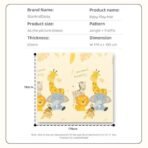 StarAndDaisy Baby Mats for Floor/Play Mat for Babies, Infants & Toddlers with Double Sided Water Proof/Baby Play Mat for Kids Reversible & Foldable Design, (Jungle & Traffic Print) - Fast Shipping to USA & Canada - Image 3
