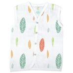 1ST STEP Button Type 100% Organic Muslin Jhabla (Medium (3-6 Months), Multicolor 1) - Fast Shipping to USA & Canada - Image 6