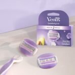 Gillette Venus Comfortglide Hair Removal Razor Blades/Refills/Cartridges for Women - 2 Pieces (Avocado Oils & Freesia scent soap gel bars) - Fast Shipping to USA & Canada - Image 4