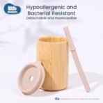 Kids Station 1 Piece Bamboo Infants Feeding Set - Sipper with Straw and Cap - Non-Toxic - BPA-Free and Unbreakable Eco-Friendly - Baby-Led Weaning Supplies for Toddler Self-Feeding - (Green) - Fast Shipping to USA & Canada - Image 5