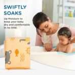 Mee Mee Micro Fiber Baby Bath Towel for New Born | Wash Cloth, Quick Absorbent, Extra Soft Cotton Towels for Kids/Toddlers/Infants/Babies, Pack of 1, Orange 70X110 CM - Fast Shipping to USA & Canada - Image 6