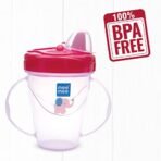 Mee Mee Baby Trainer Sippy Cup | Soft Spout, Leakproof Sipper for Toddlers | Dual Handle for Easy Grip | Non -Toxic, Lightweight & BPA Free, Pink (180 Ml) - Fast Shipping to USA & Canada - Image 3