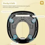 StarAndDaisy Baby Potty Training Seat/Kids Toilet Seat 1-8 Years with Child Safety Anti Slip Buckle Fixation & 4 Anti Skid Pads, Removable PVC Soft Cushion. - Fast Shipping to USA & Canada - Image 4