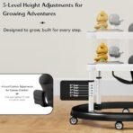 StarAndDaisy Walker for Kids 6 to 24 Months, Baby Walker Boy & Girl with RGB Lights & Musical Toy Tray, Walker for Kids for 1 Year with Multi Level Height Adjustment. - Fast Shipping to USA & Canada - Image 5