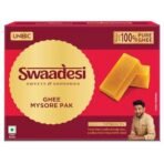 Unibic Swaadesi Premium Mysore Pak Made with Pure Ghee I Melts in Mouth I Healthy and Delicious Sweets I Traditional Taste of Mysuru I Sweets Gift Box I Indian Mithai - 180 g - Fast Shipping to USA & Canada - Image 2