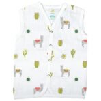 1ST STEP Button Type 100% Organic Muslin Jhabla (Medium (3-6 Months), Multicolor 1) - Fast Shipping to USA & Canada - Image 5