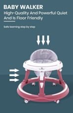 StarAndDaisy Baby Walkers 6-24 Month Boy & Girl / 360? Walker for Kids 1 Years with Multi Adjustable Height/Multi-Function Baby Walker with Anti-Rollover - (Red) - Fast Shipping to USA & Canada - Image 6