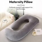 StarAndDaisy Pregnancy Pillow for Women/Baby Maternity Pillow for Sleeping J Shape for Mothers/Pregnancy Pillows for Back, Belly, Legs & Hip Support, Nursing & Maternity Pillow - Fast Shipping to USA & Canada - Image 5
