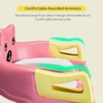 StarAndDaisy Potty Seat for Kids 1-3 Years | Toilet Seat for Kids with Height Adjustable & Removable Soft Cushion, Fits All Western Toilets seat (Pink-Yellow) - Fast Shipping to USA & Canada - Image 5