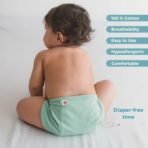 Tidy Sleep Pack of 6 New born Baby's 3 Layer Cotton Cloth Nappies/Langot/nappy Washable and Reusable Nappies Assorted Color (9-12M) - Fast Shipping to USA & Canada - Image 5