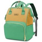 StarAndDaisy Baby Bag for Mother Travel/Maternity Bag with Multi-Compartments, Insulated Bottle Pockets, Waterproof ? Green Yellow - Fast Shipping to USA & Canada - Image 2