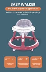 StarAndDaisy Baby Walkers 6-24 Month Boy & Girl / 360? Walker for Kids 1 Years with Multi Adjustable Height/Multi-Function Baby Walker with Anti-Rollover - (Red) - Fast Shipping to USA & Canada - Image 5