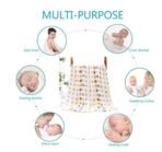 MOM'S HOME Baby Super Soft Absorbent Muslin 6 Layer wash Towel- 100X100 CM - (0-3 Years)- Green and 5 Muslin Sqaure Wipes - Fast Shipping to USA & Canada - Image 7