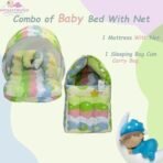 Infantbond Born Baby Bed with Net & Carry Bag (New Star Green) ? Fast Shipping to USA & Canada - Image 4