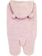 First Kick Baby Blankets New Born Combo Gift Pack of Wearable Flannel 0-6 Months Hooded Swaddle Wrapper Blanket, Sky Blue, Onion Pink - Fast Shipping to USA & Canada - Image 5