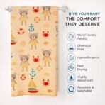 Mee Mee Micro Fiber Baby Bath Towel for New Born | Wash Cloth, Quick Absorbent, Extra Soft Cotton Towels for Kids/Toddlers/Infants/Babies, Pack of 1, Orange 70X110 CM - Fast Shipping to USA & Canada - Image 3
