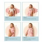 TIDY SLEEP Newborn Baby Swaddle & Hug Me Wrap | 100% Cotton Adjustable Sleep Sack | Soft, Breathable & Lightweight | Velcro Closure for 0-6 Months | Mom&Me and Blue Leaf Pack 2 - Fast Shipping to USA & Canada - Image 7