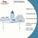 Infantbond Complete Bedding Set (Cloud Line Blue) ? Fast Shipping to USA & Canada - Image 4