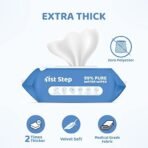 1st Step 99% Pure Water Baby Wipes with lid I Dermatologically Tested | Alcohol Free Baby wipes |72 pcs/Pack - Pack of 3 Combo - 216 Wipes - Fast Shipping to USA & Canada - Image 5