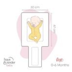 Haus & Kinder Cotton Poplin 3 in 1 Baby Carry Nest Cum Sleeping Bag - Baby Sleeping Nest Multi Color | Carry Nest for New Born Baby to 6 Months, Perfect Size for Your Baby 67*30Cm, Sunny Citrus Splash - Fast Shipping to USA & Canada - Image 7