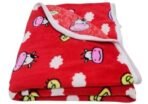 First Kick Baby Blankets Newborn Hooded Soft Wrapper Durable Fleece Polyester Cum Towel for Baby Boys and Baby Girls Pack of 1 Red - Fast Shipping to USA & Canada - Image 3