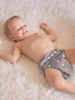 MOM'S HOME Baby Reusable Cotton Pocket Diapers With 5 Inserts,Adjustable 0-12 Months-Pack Of 5 - Fast Shipping to USA & Canada - Image 7