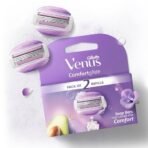 Gillette Venus Comfortglide Hair Removal Razor Blades/Refills/Cartridges for Women - 2 Pieces (Avocado Oils & Freesia scent soap gel bars) - Fast Shipping to USA & Canada - Image 2