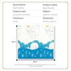 StarAndDaisy Baby Mats for Floor/Play Mat for Kids with Double Sided Water Proof/Baby Play Mat for Babies,Infants & Toddlers Reversible & Foldable Design (Dolphin+Racoon Print),Multicolor,1 Count - Fast Shipping to USA & Canada - Image 3
