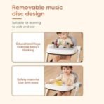 StarAndDaisy Baby Walkers For 6-24 Month Baby Boy Girl/Walker For Kids For 1 Years With Adjustable Height, Musical Tray/WalkerBaby With Brakes Prevant from Falling,Royal Black - Fast Shipping to USA & Canada - Image 6