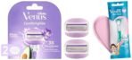 Gillette Venus Skin Love With Skin Essence Womens Razor For Hair Removal-Pack Of 1, Green & Gillette Venus Comfortglide Hair Removal Razor Blades 2 Pcs for Women(Avocado Oils & Freesia scent) - Fast Shipping to USA & Canada - Image 2
