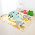 StarAndDaisy Baby Mats for Floor/Play Mat for Kids with Double Sided Water Proof/Baby Play Mat for Babies, Infants & Toddlers Reversible & Foldable Design (Jungle+Giraffe Print) - Fast Shipping to USA & Canada