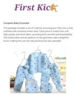 First Kick Presents New Born Baby Summer Wear Baby Clothes 5Pcs Sets 100% Cotton Baby Boys Girls Unisex Baby Cotton/Summer Suit Infant Clothes First Gift for New Born Baby - Fast Shipping to USA & Canada - Image 4