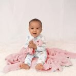 haus & kinder 100% Cotton Knitted Blanket for New Born Baby | Baby All Season AC Blankets | Quilt Wrapper for New Born Boy & Girl | Size 80 cm x 100 cm, 0 to 2 Years | Thumbie with Toy (Pink) - Fast Shipping to USA & Canada - Image 3