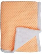 First Kick New Born Super Soft Baby Blanket Wrapper Sheet Cum Baby Blanket for Baby Boys, Baby Girls, Babies (100cm x 80cm, Apricot Peach, Fleece, lightweight ) - Fast Shipping to USA & Canada - Image 4
