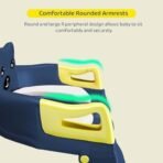 StarAndDaisy Potty Seat for Kids 1-3 Years | Toilet Seat for Kids with Height Adjustable & Removable Soft Cushion, Fits All Western Toilets seat-(Dark Blue-Yellow) - Fast Shipping to USA & Canada - Image 5