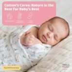 haus & kinder Scarlet in Garden Muslin Swaddle Blankets 3-Pack, 120cm x 120cm, 100% Cotton, Ultra-Soft Baby Swaddles for Newborns 0-3M, Nursing Cover, Stroller Blanket, Hypoallergenic - Fast Shipping to USA & Canada - Image 3