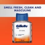 Gillette Men Pro Fresh After Shave Splash Icy Cool Liquid 50Ml, White - Fast Shipping to USA & Canada - Image 6