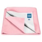 Mee Mee Reusable Water Proof Cotton Bed Protector Sheet/Extra Absorbent Mat/Dry Sheets/Urine Sheet/Dry Mat (70CmX100Cm) (Medium, Pink) - Fast Shipping to USA & Canada - Image 2