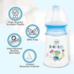 Mee Mee BPA-Free Baby Feeding Bottle, Eazy Flo Technology, Anti-Colic Valve, 0-3 Years (Blue, 130 ML (Pack of 2)) - Fast Shipping to USA & Canada - Image 4