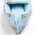 Haus & Kinder 3 in 1 Baby Sleeping Bag & Carry Nest | Cotton Bedding Set for Infants & New Born Baby | Portable/Travel & Skin Friendly | 0-3 Months (Spacewalk) - Fast Shipping to USA & Canada - Image 5