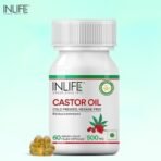 INLIFE Castor Oil 500mg - 60 Liquid Capsules - Fast Shipping to USA & Canada - Image 7