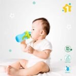 1ST STEP BPA Free Straw Sipper Cup with Twin Handle (Blue) - Fast Shipping to USA & Canada - Image 3