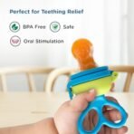 Mee Mee Advanced Fruit & Food Nutritional Baby Feeder | Safe and BPA-Free Solution | Ideal for Babies 6 to 12 Months Old | Enhance Feeding Experience with Baby Grip Feeder (Blue) - Fast Shipping to USA & Canada - Image 4
