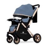 StarAndDaisy Baby Strollers / Pram For 0-3 Years Girl & Boy With Foldable Design, Food Tray, 4 Wheel Suspension, Adjustable Seat, 5 Point Safety Belt, Light Weight & Convenient (Blue) - Fast Shipping to USA & Canada - Image 2