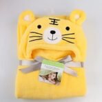 First Kick Baby Blankets New Born Combo Pack of Hooded Wrapper Durable Fleece Polyester Sleeping Bag and Baby Bath Towel for 0-6 Months Baby Boys and Baby Girls Pack of 2 Yellow - Fast Shipping to USA & Canada - Image 5