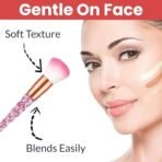 TEMPERIA (Pack of 7) Makeup Brush Set - Soft Bristles Make Up Brushes Sets Kit for Foundation, Concealers, Eyeshadow, Blush, Compact Face Powder, Highlighter, Contour, Blending Eye Liner (Random Colors) - Fast Shipping to USA & Canada - Image 4