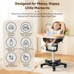 StarAndDaisy Little Nest Baby High Chair/Study Chair/Multifunctions Baby Chair for 6 Months to 6 Years Girls & Boys, Height Adjustable, Detachable Tray & One-Hand Adjustable - Peach - Fast Shipping to USA & Canada - Image 3